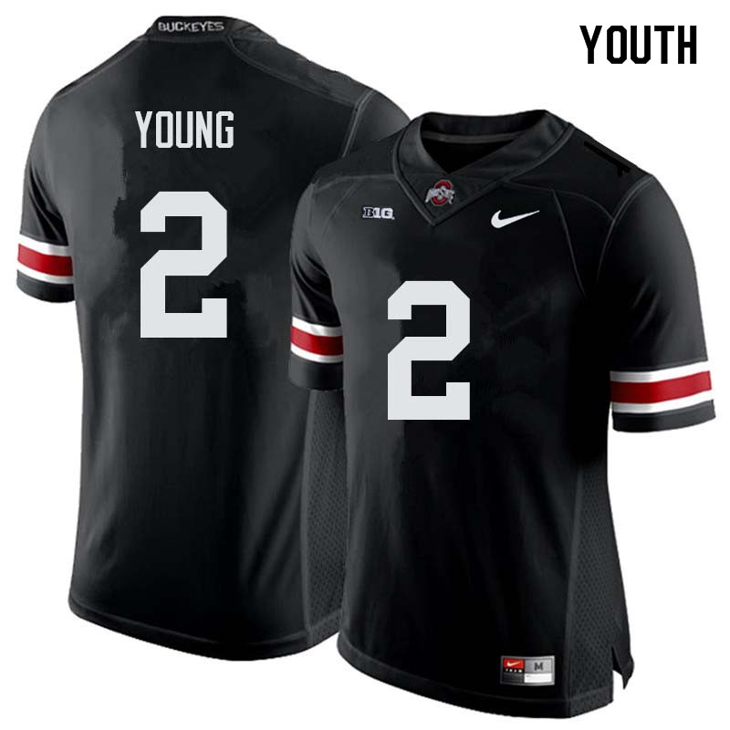 Ohio State Buckeyes Chase Young Youth #2 Black Authentic Stitched College Football Jersey